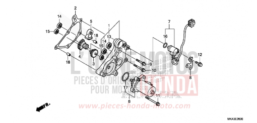 DEMULTIPLICATEUR NC750XDH de 2017