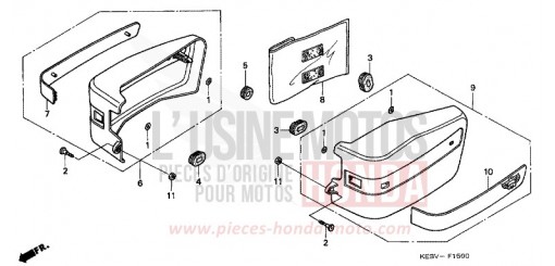 SEITENABDECKUNG CA125X de 1999