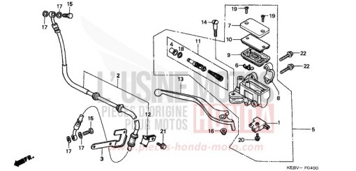 VORDERRADBREMSE CA125X de 1999