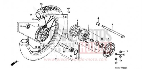 HINTERRAD CA125X de 1999