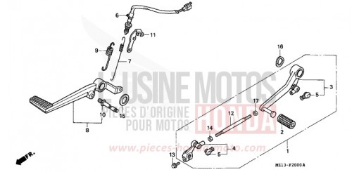 PEDAL CB1000FP de 1993