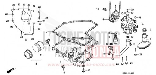 OELWANNE/OELPUMPE CB1000FP de 1993