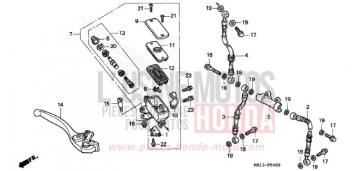 VORDERRADBREMSE CB1000FP de 1993