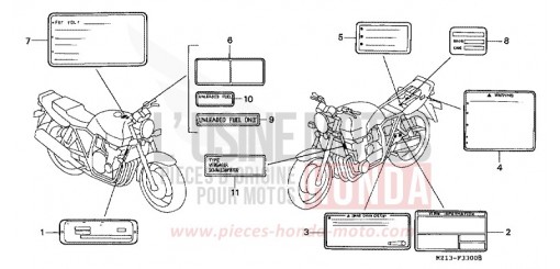 WARNETIKETT CB1000FR de 1994