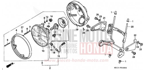 SCHEINWERFER CB1000FT de 1996