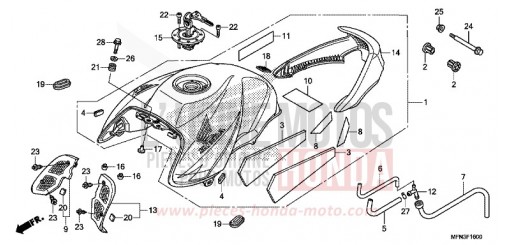 KRAFTSTOFFTANK CB1000RAF de 2015