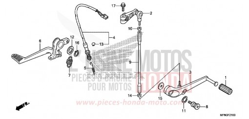 PEDAL CB1000RAF de 2015