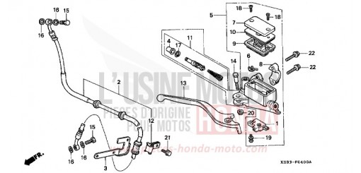 VORDERRADBREMSE CA125S de 1995