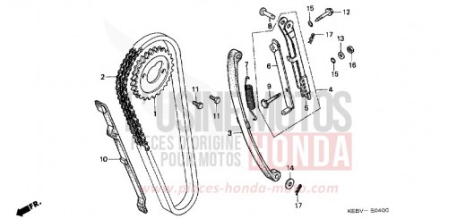 NOCKENWELLENKETTE/SPANNVORRICHTUNG CA125V de 1997
