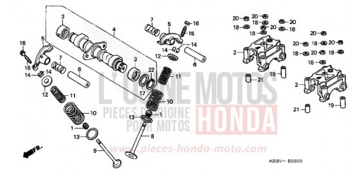 NOCKENWELLE/VENTIL CA125V de 1997