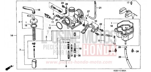 VERGASER CA125X de 1999