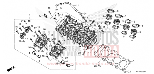 ZYLINDERKOPF CBR650RAM de 2021