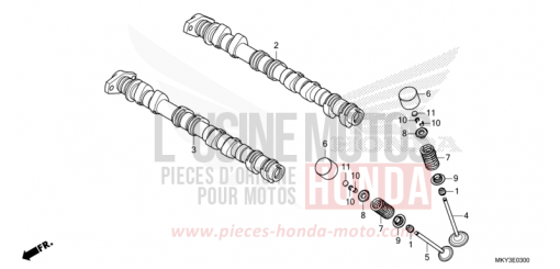 NOCKENWELLE/VENTIL CBR650RAM de 2021