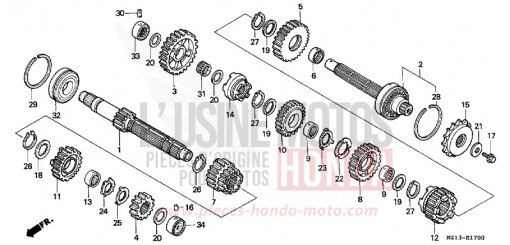 GETRIEBE CB1000FS de 1995