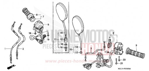 KABEL/SCHALTER CB1000FT de 1996