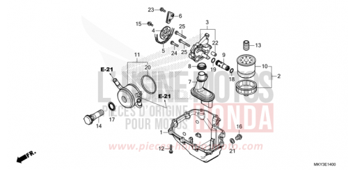 OELWANNE/OELPUMPE CBR650RAM de 2021