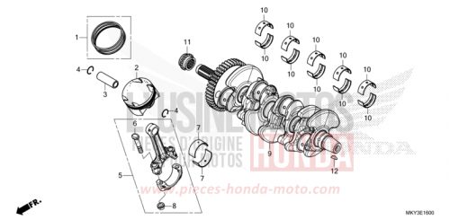 KURBELWELLE/KOLBEN CBR650RAM de 2021