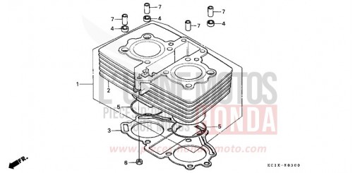 ZYLINDER CB125TDC de 1982