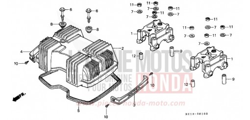 ZYLINDERKOPFDECKEL CB125TDC de 1982