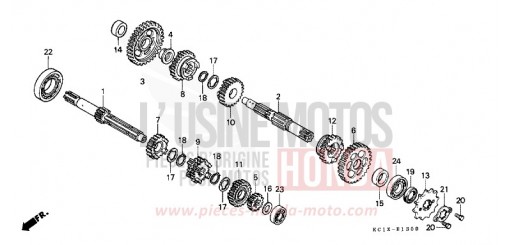 GETRIEBE CB125TDC de 1982