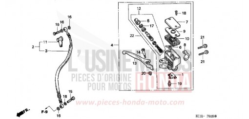 VORDERRADBREMSE CB125TDC de 1982