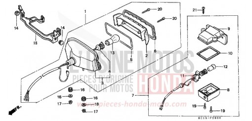 HECKLEUCHTE CB125TDC de 1982