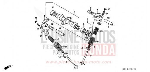 NOCKENWELLE/VENTIL CB125TDC de 1982