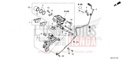 HINTERRAD-BREMSSATTEL CBR650RAM de 2021