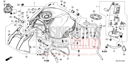 KRAFTSTOFFTANK CBR650RAM de 2021