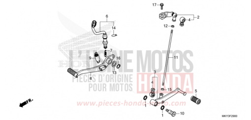 PEDAL CBR650RAM de 2021