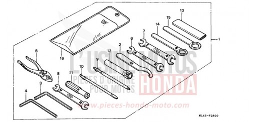 WERKZEUGE CB450SG de 1986