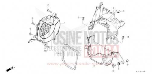RADKRANZ/GEBLAESEABDECKUNG NSC110P de 2023