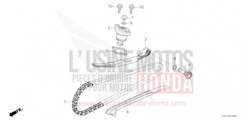 NOCKENWELLENKETTE/SPANNVORRICHTUNG NSC110P de 2023