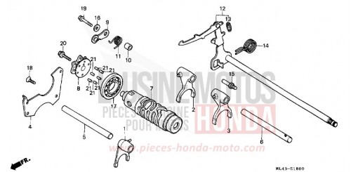 SCHALTTROMMEL CB450SG de 1986