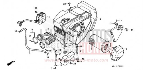 LUFTFILTER CB450SJ de 1988