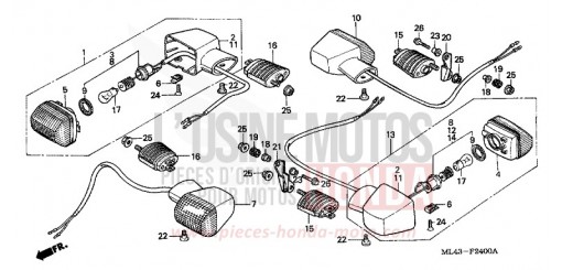 BLINKER CB450SJ de 1988