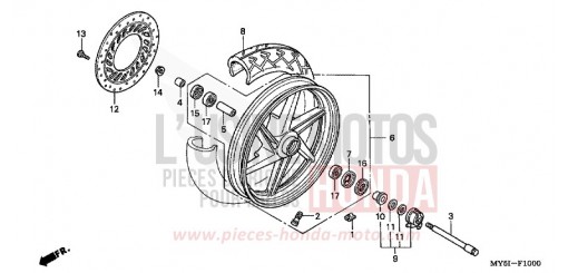 VORDERRAD CB5002 de 2002