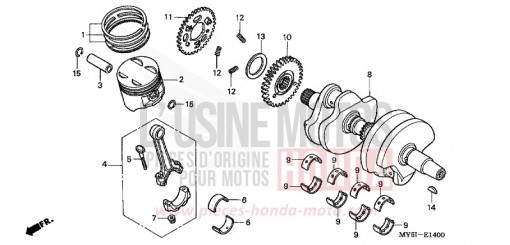 KURBELWELLE/KOLBEN CB5002 de 2002