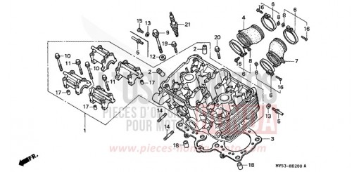 ZYLINDERKOPF CB500R de 1994