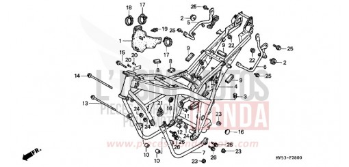 RAHMENKOERPER CB500R de 1994