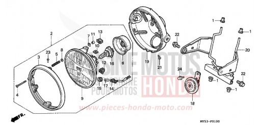 SCHEINWERFER CB500R de 1994
