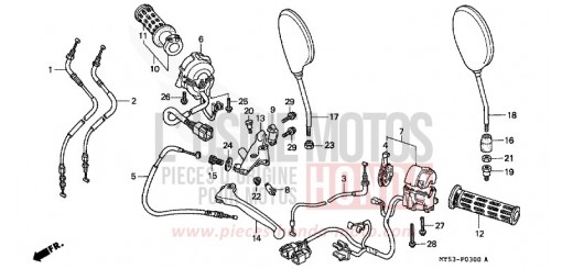 SCHALTER/KABEL CB500R de 1994