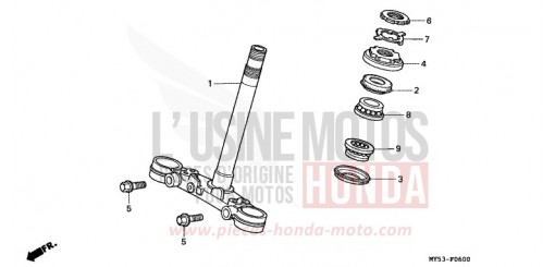 LENKSCHAFT CB500R de 1994