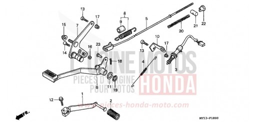 PEDAL CB500R de 1994