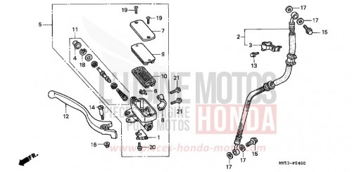 VORDERRADBREMSE CB500R de 1994