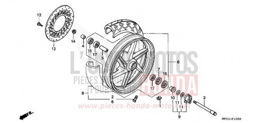 VORDERRAD CB500R de 1994