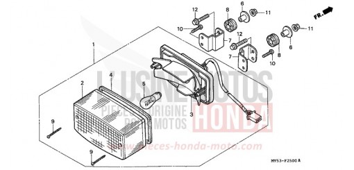 HECKLEUCHTE CB500R de 1994