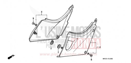 SEITENABDECKUNG CB500R de 1994
