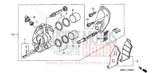 VORDERRAD-BREMSSATTEL CB500S2 de 2002