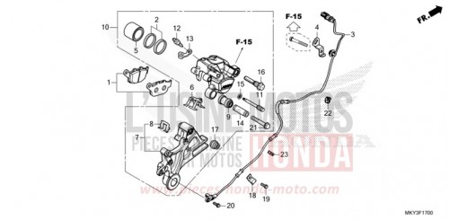 HINTERRAD-BREMSSATTEL CBR650RAM de 2021